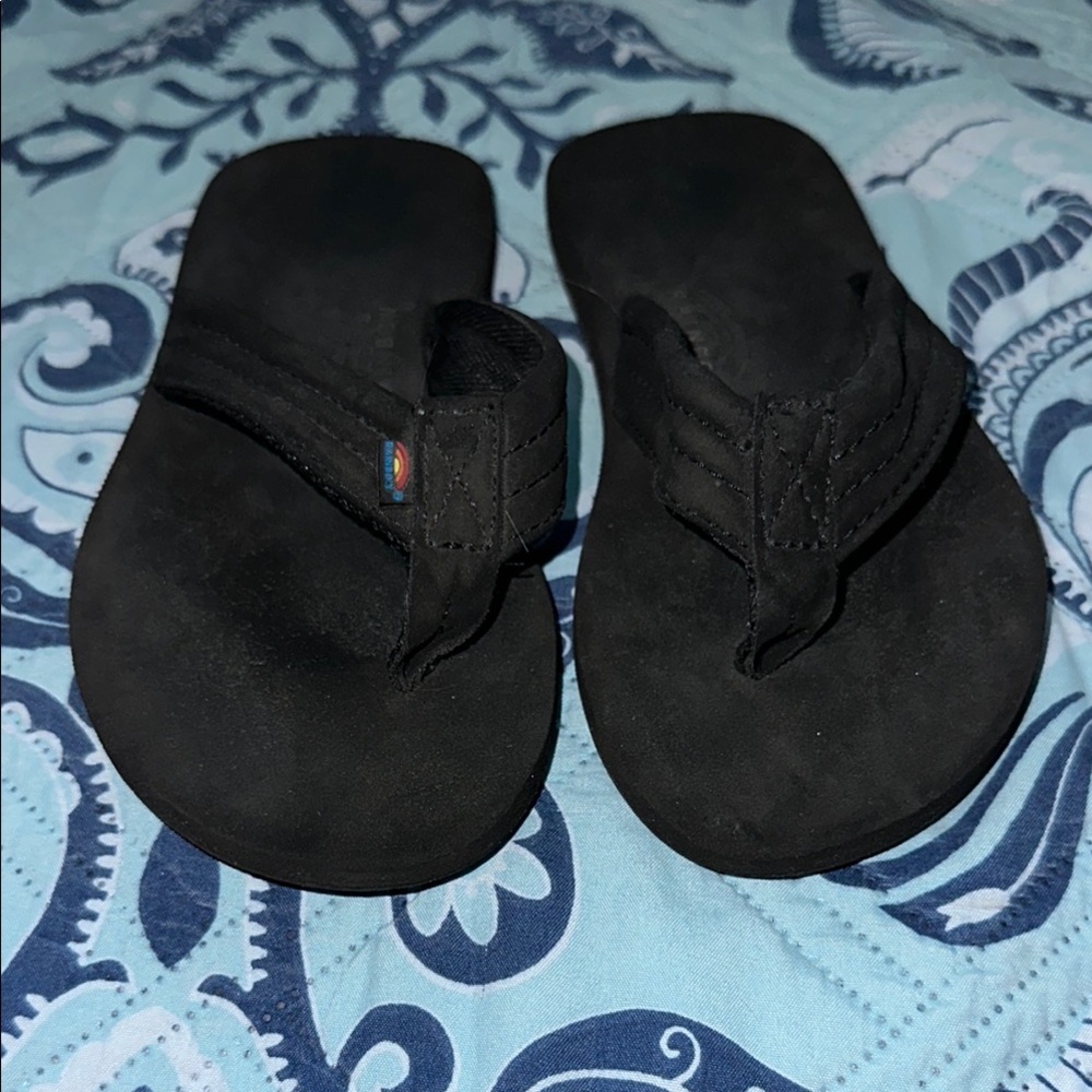Rainbow Classic Black Sandals